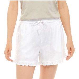 White crown and ivy linen shorts